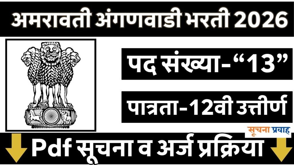 Amravati Anganwadi Bharti 2026