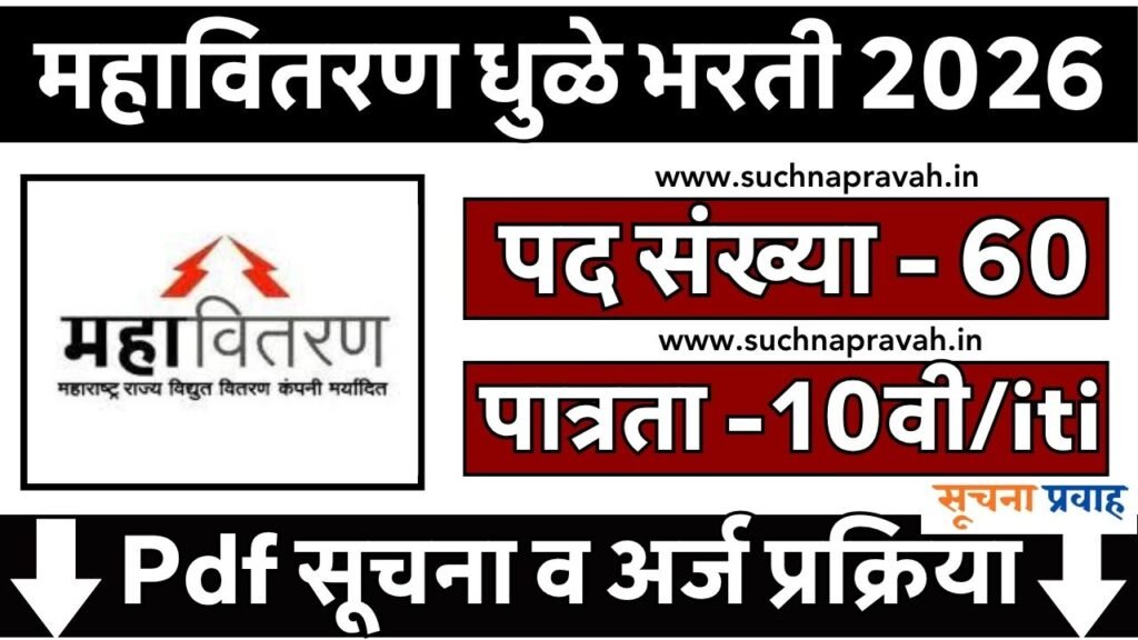 Mahavitaran Dhule Bharti 2026