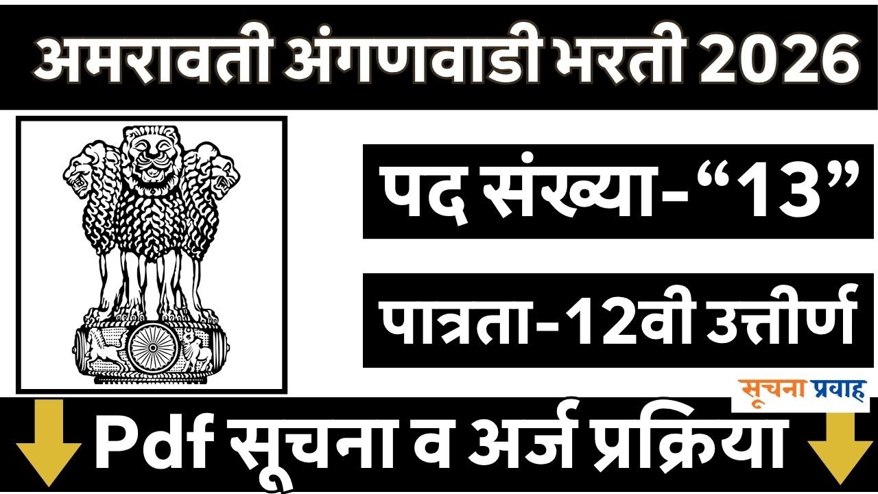 Amravati Anganwadi Bharti 2026