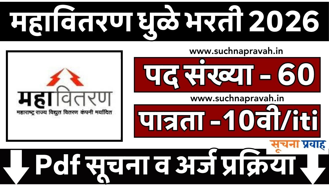 Mahavitaran Dhule Bharti 2026